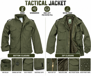 Veste tactique unisexe d'hiver, imperméable, coupe-vent, avec réflexion thermique, camouflage, pour usage de sécurité, conforme ISO, polyester/coton - Product Image 5