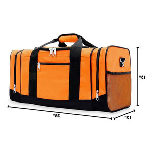 Bolsa de Deporte de Gran Capacidad Personalizada de Alta Calidad, Bolsa de Viaje Impermeable de Cuero Genuino, Bolsa Deportiva Portátil con Cierre - Product Image 6