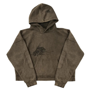 Custom 100% Cotton Men's Plus Size Heavyweight Drop Shoulder Hoodies Acid Washed Sun Faded <b>Vintage</b> Washing Hooded <b>Sweatshirt</b> - Product Image 1
