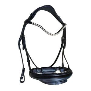 Adams Tack's New Anatomic Leather Smart Horse Brida Cómoda 12mm Crystal Wave Brow Band Pure Genuine Riding Personalizable - Product Image 1