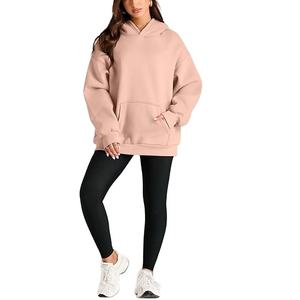 Nouvelle arrivée de sweat à capuche décontracté pour femmes, long et prenant en charge les conceptions personnalisées pour l'exportation de la saison d'automne du fournisseur BD - Product Image 1