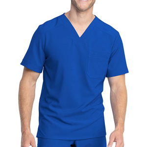 Medical Waterproof Canvas <b>Scrub</b> Tops with Needle Detection Customized Color Professional Unisex for Hospitals and Clinics - Product Image 1