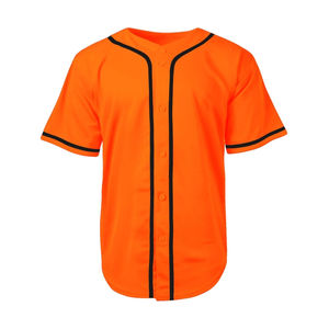 Maillots de baseball couleur unie en tissu mesh 100 % polyester, personnalisables avec nom et numéro, grandes tailles, anti-humidité, respirants, service OEM - Product Image 4