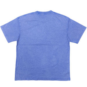 เสื้อยืดยูนิเซ็กซ์ทรงดิสเทรส แอซิดวอช คอตตอน แขนสั้น คอกลม ทรงดรอปโชว์เดอร์ สำหรับผู้ชาย ขายส่ง รับทำตามสั่ง - Product Image 3