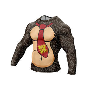 Lightweight Sublimation Print Full <b>Sleeve</b> Rash Guard Custom Logo Quick Dry Breathable Unisex Sports Rash Guard for Running - Product Image 5