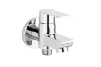 Robinet Mitigeur Mural Bidirectionnel en Laiton Chromé pour Lavabo, Eau Chaude et Froide, Robinet de Cuisine, Robinet d'Alimentation pour Machine à Laver - Vente en Gros