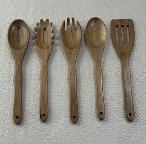 Cuchara de mango largo, utensilio de cocina, cuchara de servir de mango largo, espátula de cocina de madera, espátula de cocina de madera - Product Image 1