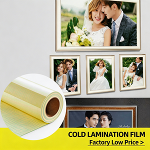 Pellicola per Laminazione a Freddo Gialla Lucida Opaca all'Ingrosso, <span class=keywords><strong>PVC</strong></span> Impermeabile con Buona Pienezza per Poster di Supermercati, Certificati - Product Image 4