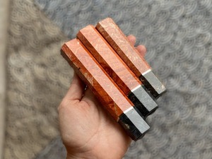 Mango de Cuchillo Japonés Personalizado al por Mayor – Madera Octogonal y Resina Color Atardecer de Kioto, 3 Tamaños Disponibles, Mango en Blanco para Cuchillo de Chef - Product Image 4