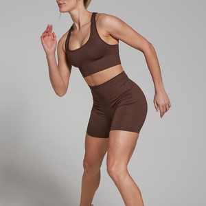 Nouveaux shorts de yoga pour femmes, shorts de sport pour la salle de sport, style athlétique, shorts de yoga avec poches, prix bas - Product Image 4