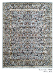 Tapis de style persan en soie ivoire, motif puzzle, vintage, antidérapant, antibactérien, à poils moyens, pour salon, chambre à coucher, décoratif - Product Image 5