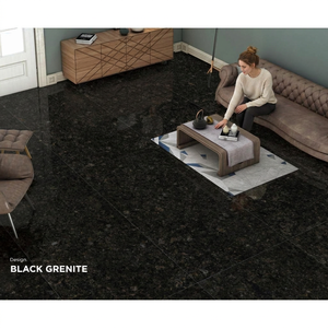 Azulejos de porcelana con aspecto de granito negro para construcción, 80x160cm, brillantes, para pisos y paredes, diseño interior premium - Product Image 2
