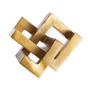 Sculpture de clé en métal plaqué or pour la décoration de salon, art de table fait main de haute qualité personnalisable pour chambre à coucher - Product Image 1