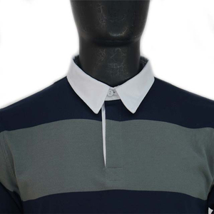 Maillot de rugby rayé à manches longues, polo de sport, haut d'équipe, tenue décontractée - Product Image 4