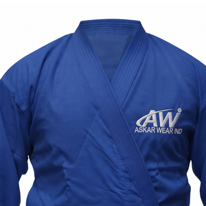 Uniforme de Karate Askar Wear Ind, Azul, Algodón, Unisex, Ropa Duradera para Artes Marciales - Product Image 3
