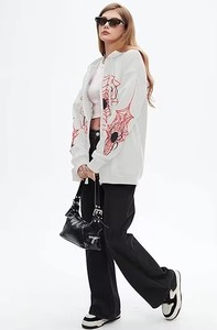 Sudadera con Capucha de Invierno con Gráfico de Araña Y2K, Sudadera con Cremallera Frontal y Logo, para Hombre y Mujer, Oversize, Estilo Urbano Vintage - Product Image 4