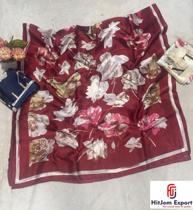 Pañuelo de satén suave con impresión personalizada, servicio de marca OEM ODM para eventos de promoción empresarial, marketing, pañuelo de satén de lujo - Product Image 6