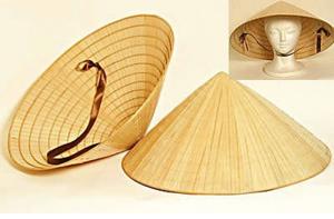 Sombrero Cónico Artesanal de Hoja de Palma de Bambú con Diseño Transpirable para Uso Diario en Agricultura y Presentación en Comercios - Product Image 2