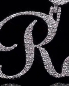 Collar con Colgante de Nombre Personalizado con Cadena Cubana Brillante, Letras con Incrustaciones de Diamantes, Joyería Hiphop de Plata Esterlina 925, Regalo - Product Image 4