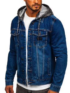 Fashion Denim <b>Jacket</b> Men's <b>Slim</b> <b>Fit</b> Causal Teens Boys Denim Jeans <b>Jackets</b> and Coats Denim Fur <b>Jacket</b> for Men OEM Serviced - Product Image 3