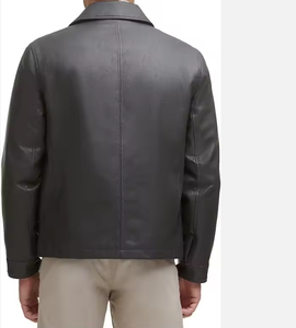 Chaqueta de Cuero de Piel de Oveja Auténtica Estilo Americano para Hombre - Moda de Invierno - Product Image 2