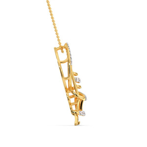 Collier pendentif en diamant avec motif Shiva Lingam - Product Image 4