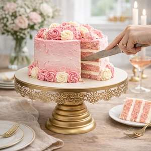 Support à gâteau réutilisable pour servir des desserts, présentoir élégant pour pâtisserie, fête et repas à domicile - Product Image 5