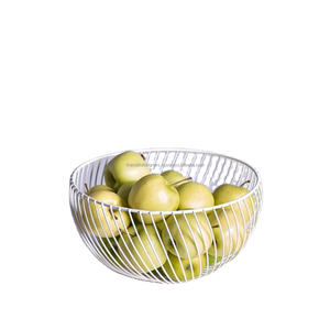 Nouveau Style corbeille à fruits table pièce maîtresse affichage frais pomme raisins conteneur nickelé panier panier de rangement triangulaire - Product Image 6