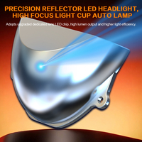 Lentille de projecteur bi-LED AKE Matrix 1,5 pouce avec module LED carré pour feux de croisement et de route, blanc froid, mini amélioration pour voiture