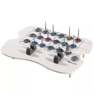 DIVIED INTERNATIONAL Dental Surgical Instrument Set Manual Hand Tools Multiple <b>Drill</b> Bits <b>Guides</b> Silver CE Certified Class II - Product Image 2