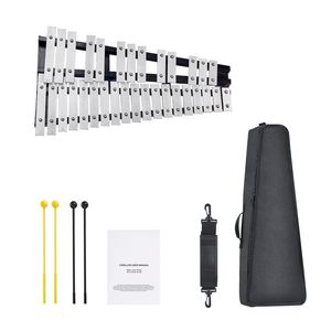 Kit Professionale di Xilofono Glockenspiel a 32 Note con Bacchette per Strumenti a Percussione, Bacchette per Batteria e Borsa per il Trasporto per Bambini - Product Image 1