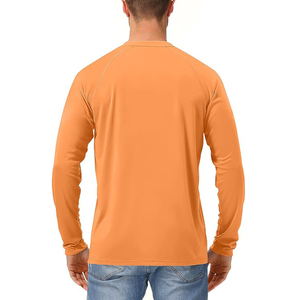 T-shirt à manches longues en tricot pour homme, col rond, couleur unie, coupe classique, vêtement décontracté, t-shirt à manches longues - Product Image 6