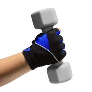 ถุงมือยกน้ำหนักแบบมีแผ่นรองสำหรับออกกำลังกายในยิม พร้อมสายรัดข้อมือ - Product Image 3