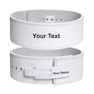 Cinturones de levantamiento de pesas profesionales con hebilla de palanca, disponibles en todas las tallas, con logotipo personalizado, ideales para fitness. - Product Image 2
