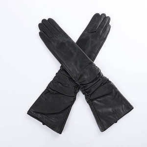 Gants de conduite décontractés pour femmes, élégants, en cuir, pour l'hiver, chauds, confortables, compatibles avec les écrans tactiles, fabriqués en usine - Product Image 1