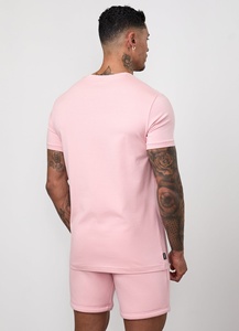 Wholesale Comfortable <b>Light</b> Weight Muscle Fit Sport Wear Gym T Shirt Beige Round <b>Neck</b> - Product Image 4