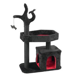 Albero per Gatti Gotico Resistente da 113 cm, Grande Torre per Gatti con Ampio Condo Interno per Gatti di Taglia Grande, Arredamento per Gatti, Tiragraffi - Product Image 3