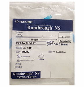 Guía de uso del cable guía Terumo Runthrough NS PTCA TW-AS418FA, grado industrial, OEM/ODM, cable guía coronario profesional para procedimientos de PCI - Product Image 4