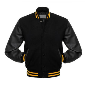 Veste varsity pour homme à col montant, best-seller, en toile respirante de haute qualité, à prix bas. - Product Image 1