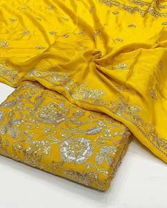 Wholesale Sequin Embroidery <b>Fabric</b> Export Quality Mesh Net Garment Textile For Importers And Bulk Buyers - Product Image 2
