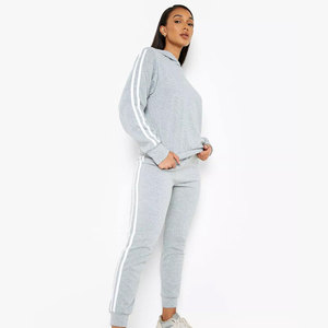 Women 2 Piece Tracksuit Set <b>Black</b> Knitted <b>Long</b> <b>Sleeve</b> <b>Crop</b> <b>Top</b> Jogger Pants Casual Wear All Seasons Solid Color Loose Fit - Product Image 5
