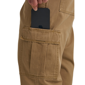 Pantalones Cargo Color Caqui para Hombre, Estilo Trabajo, Pierna Recta, Múltiples Bolsillos, Pantalones Casuales - Product Image 5