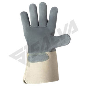Gants de travail en cuir de sécurité, en cuir de vachette, paume double cuir, pour la construction, le jardinage, la conduite, les travaux de jardin, usage intensif pour hommes et femmes - Product Image 1
