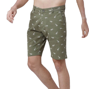 New Arrival Men's High Street Style Comfort Spandex/Cotton <b>Lace</b> Chino Shorts <b>Elastic</b> Waist Breathable Quick Dry Eco-Friendly - Product Image 1