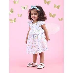 Polka Tots Vestido sin mangas con estampado de Tiny Town con diadema-Multicolor - Product Image 4