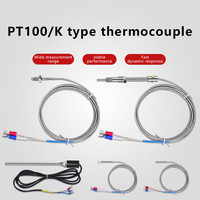 Sonde de température à résistance thermique PT100, type à ressort de compression, thermocouple à vis type K/E, filetage M6