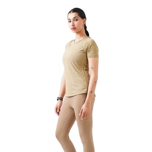 Superventas personalizado su propio logotipo camisetas mujeres personalizadas multicolor liso camisetas estilo Casual Anti-Pilling característica - Product Image 1