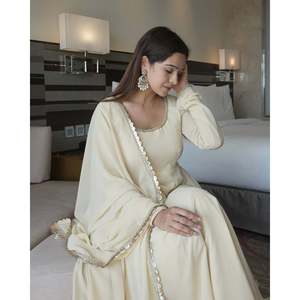 Women's Party Wear Gown Set with Pant and Beautiful Dupatta - Product Image 2