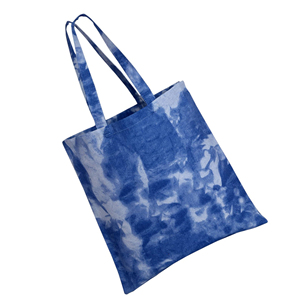New Good Simple High-Quality 100% Cotton Shoulder Closure Tie Dye Tote <b>Bag</b> With Custom Logo And Solid Color - Product Image 2