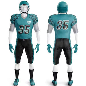Uniforme de football américain personnalisable, léger, à manches courtes, pour les entraînements des joueurs, vêtements de sport pour hommes - Product Image 1